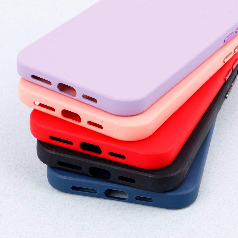 قاب طرح سیلیکونی محافظ لنزدار براق iPhone 12 Pro Max