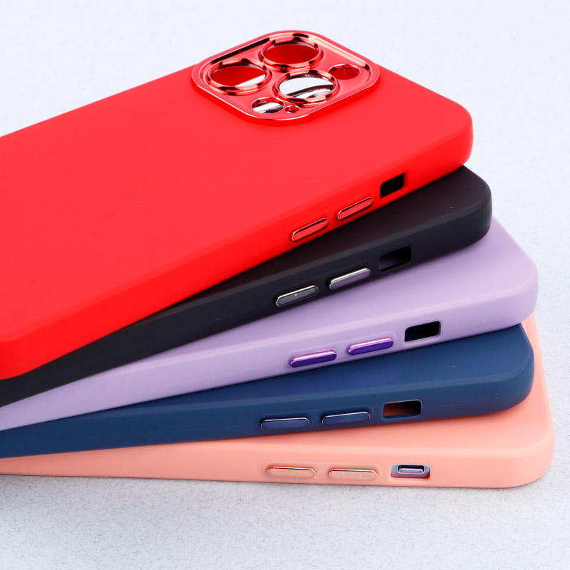 قاب طرح سیلیکونی محافظ لنزدار براق iPhone 13 Pro