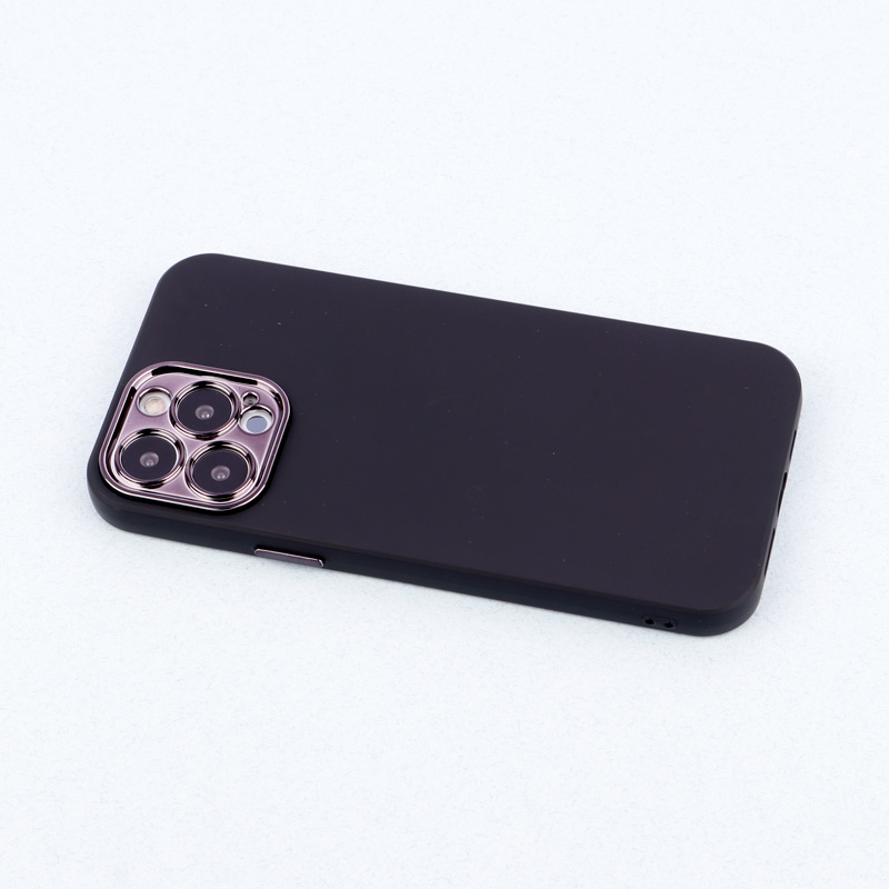 قاب طرح سیلیکونی محافظ لنزدار براق iPhone 13 Pro Max