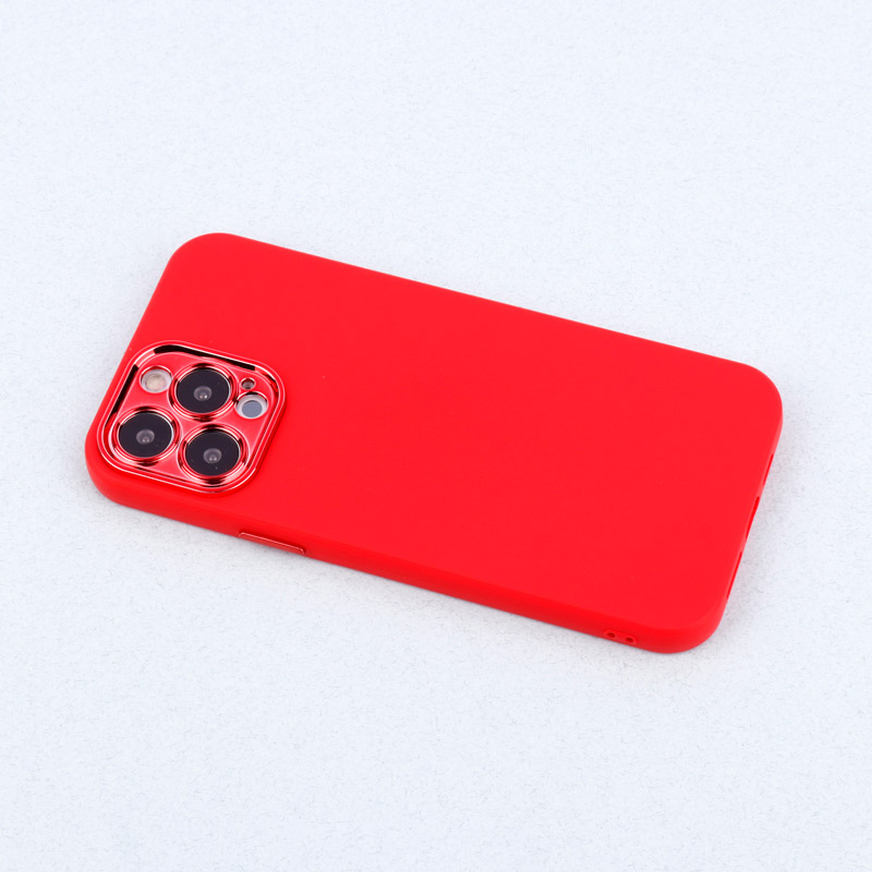 قاب طرح سیلیکونی محافظ لنزدار براق iPhone 13 Pro Max