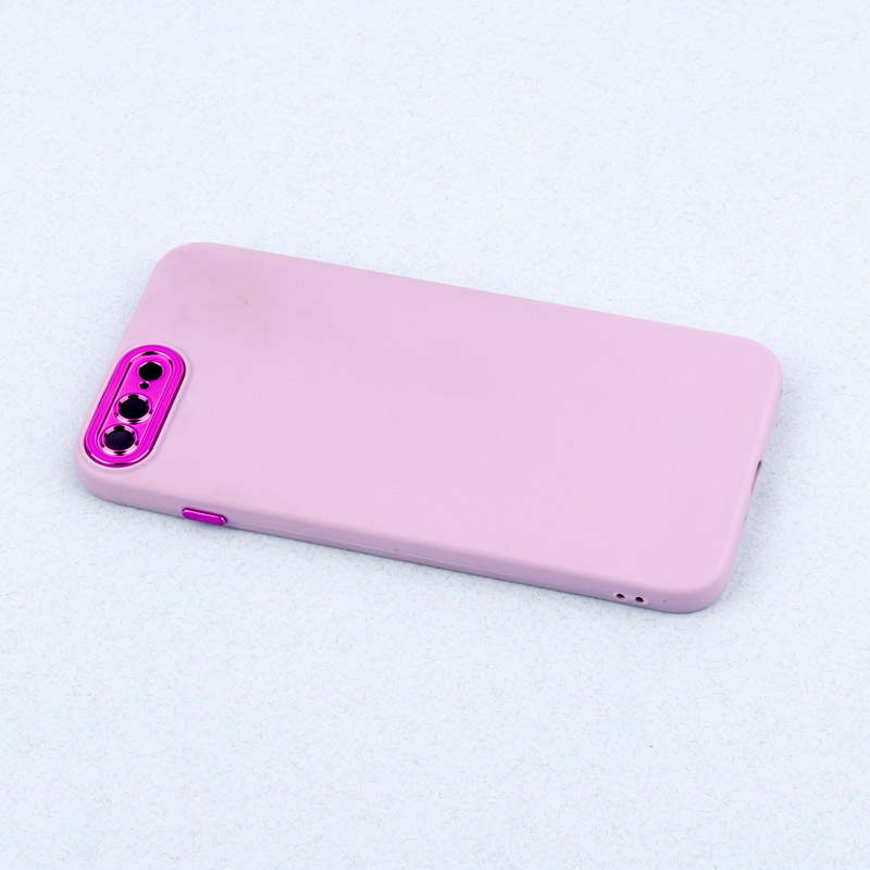 قاب طرح سیلیکونی محافظ لنزدار براق iPhone 7 Plus / 8 Plus
