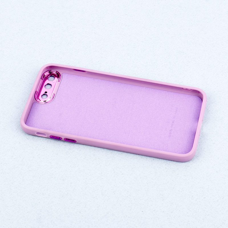قاب طرح سیلیکونی محافظ لنزدار براق iPhone 7 Plus / 8 Plus