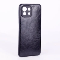 قاب چرمی گوزنی محافظ لنزدار Xiaomi Mi 11 Lite مشکی