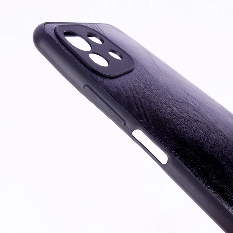 قاب چرمی گوزنی محافظ لنزدار Xiaomi Mi 11 Lite مشکی