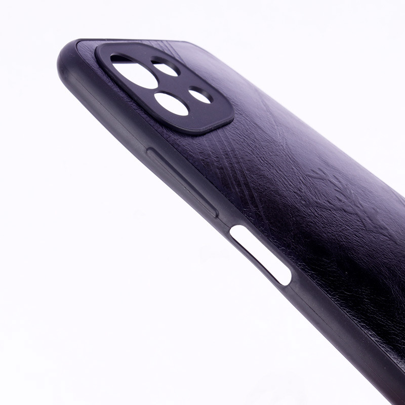 قاب چرمی گوزنی محافظ لنزدار Xiaomi Mi 11 Lite مشکی