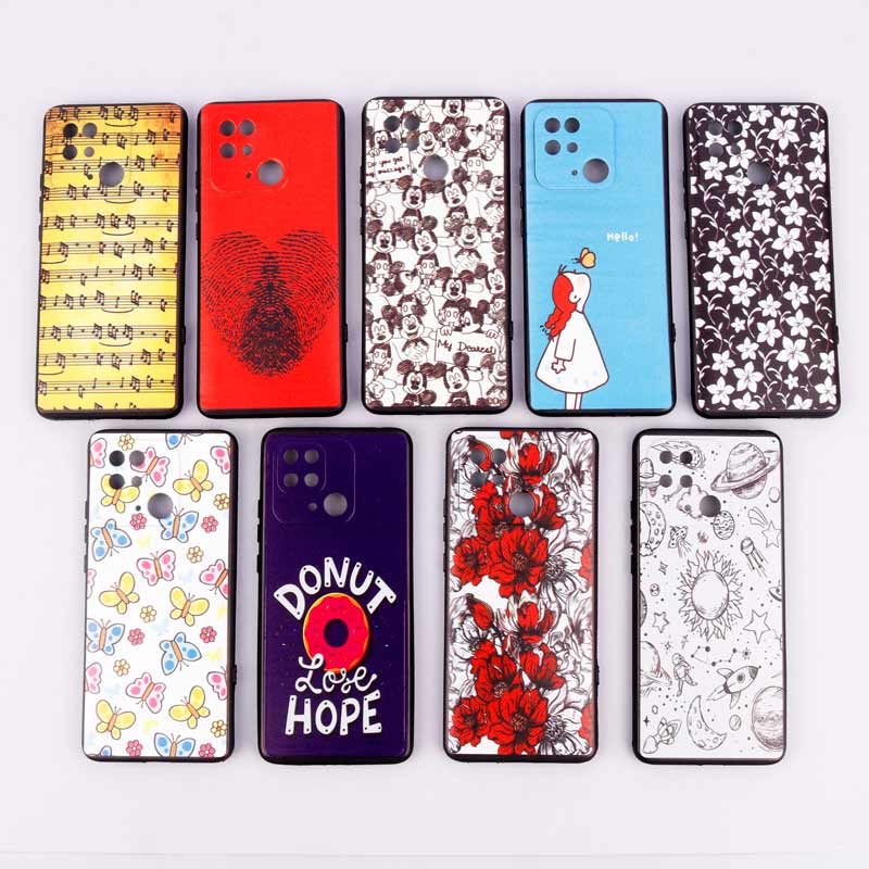 قاب دور ژله ای طرحدار دخترانه محافظ لنزدار ایرانی Xiaomi Redmi 10C