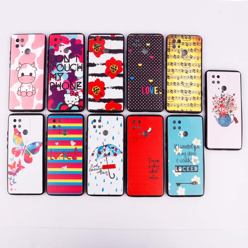 قاب دور ژله ای طرحدار دخترانه محافظ لنزدار ایرانی Xiaomi Redmi 10C