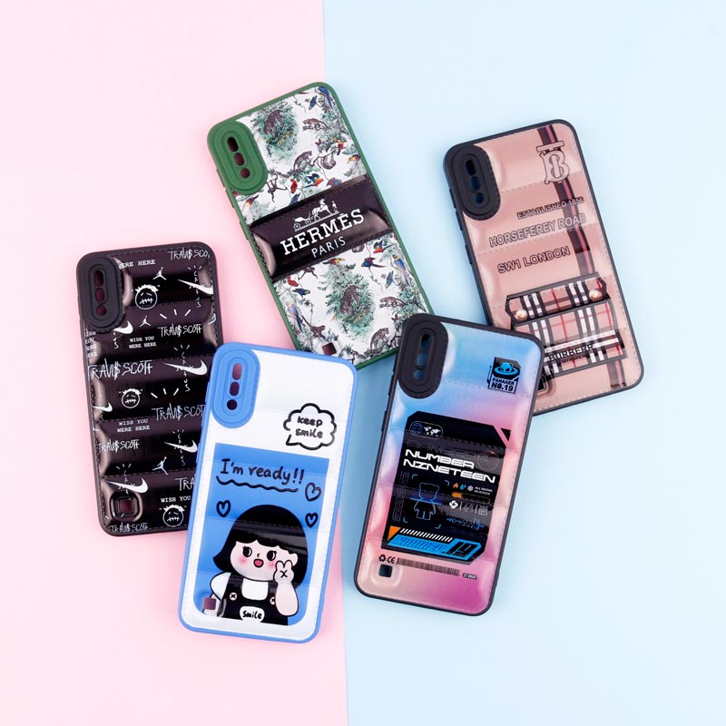 قاب پافر طرحدار ژله ای محافظ لنزدار Samsung Galaxy A10