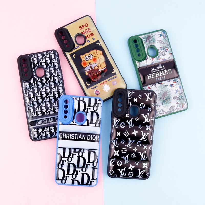 قاب پافر طرحدار ژله ای محافظ لنزدار Samsung Galaxy A20s