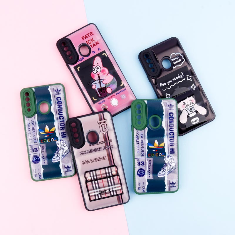 قاب پافر طرحدار ژله ای محافظ لنزدار Samsung Galaxy A20s