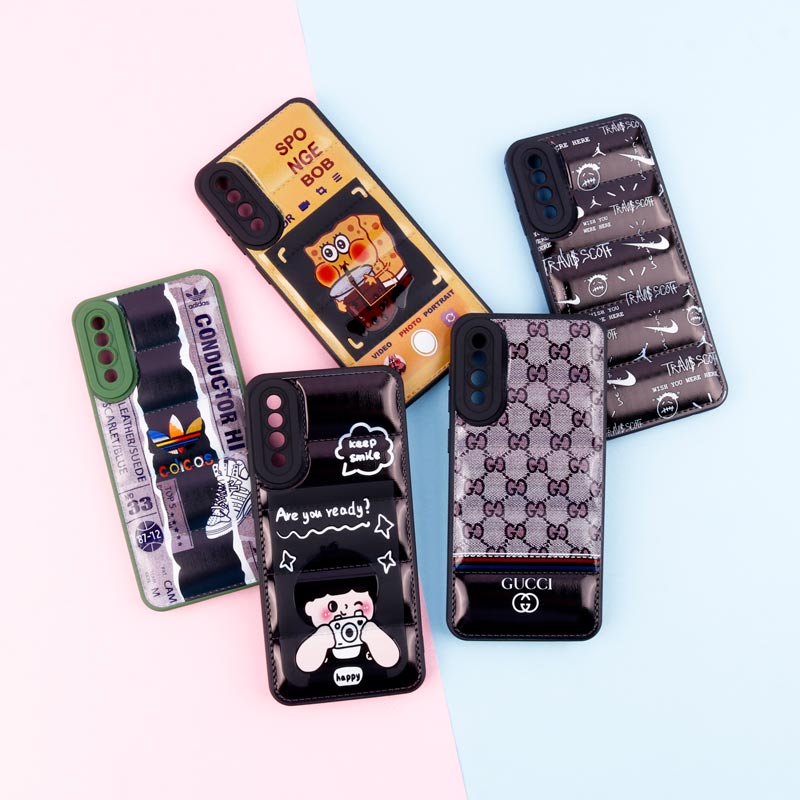 قاب پافر طرحدار ژله ای محافظ لنزدار Samsung Galaxy A30s / A50s