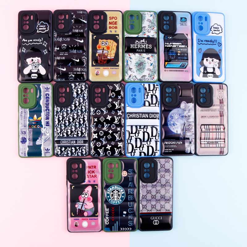 قاب پافر طرحدار ژله ای محافظ لنزدار Xiaomi Poco F3