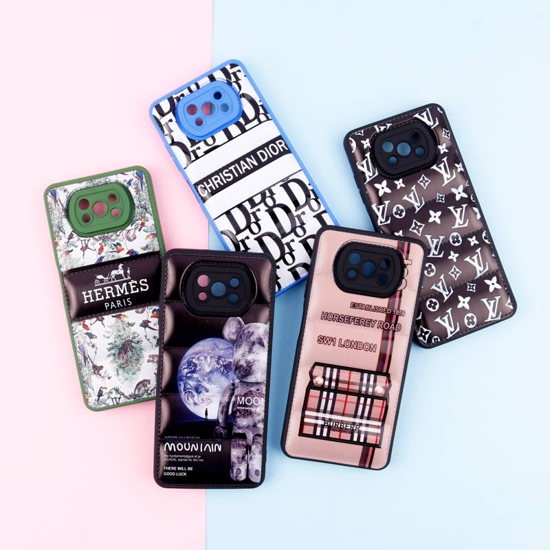 قاب پافر طرحدار ژله ای محافظ لنزدار Xiaomi Poco X3