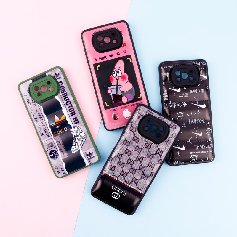 قاب پافر طرحدار ژله ای محافظ لنزدار Xiaomi Poco X3