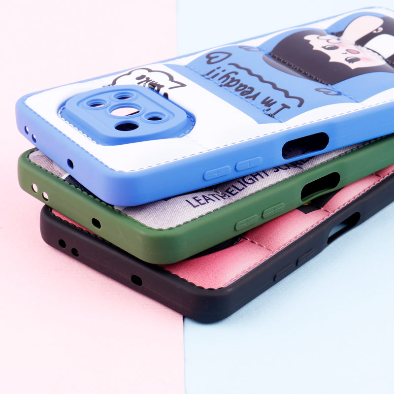 قاب پافر طرحدار ژله ای محافظ لنزدار Xiaomi Poco X3