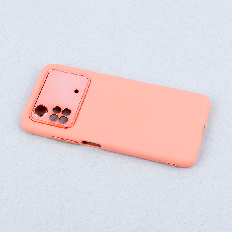 قاب طرح سیلیکونی محافظ لنزدار براق Xiaomi Poco M4 Pro