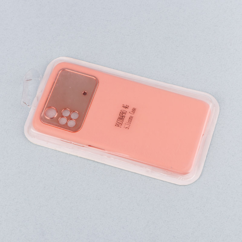 قاب طرح سیلیکونی محافظ لنزدار براق Xiaomi Poco M4 Pro