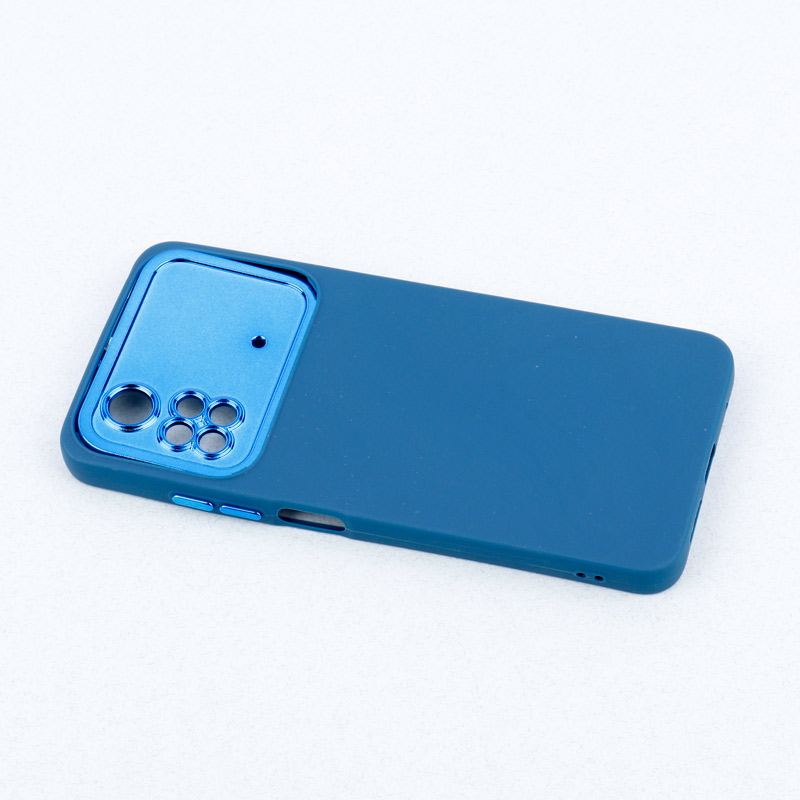 قاب طرح سیلیکونی محافظ لنزدار براق Xiaomi Poco M4 Pro