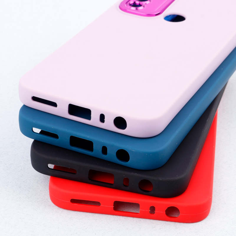 قاب طرح سیلیکونی محافظ لنزدار براق Xiaomi Redmi Note 8