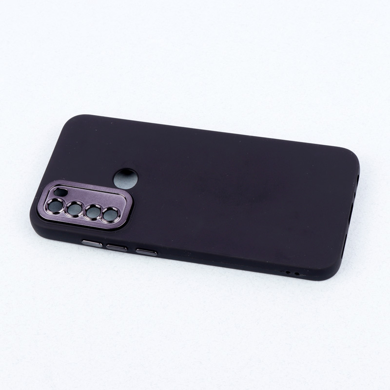 قاب طرح سیلیکونی محافظ لنزدار براق Xiaomi Redmi Note 8