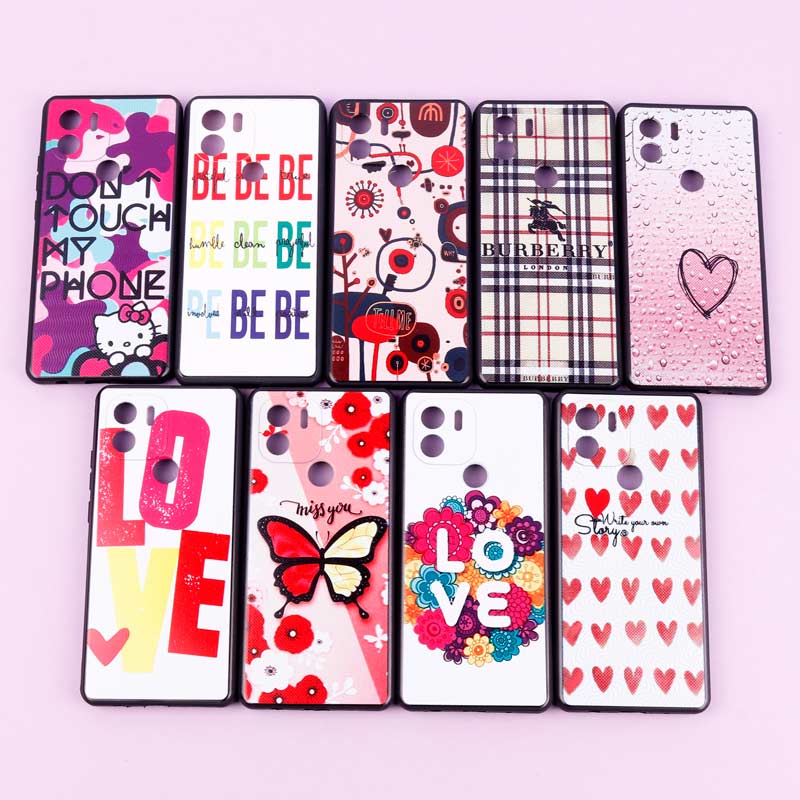 قاب دور ژله ای طرحدار دخترانه محافظ لنزدار ایرانی Xiaomi Redmi A1 Plus