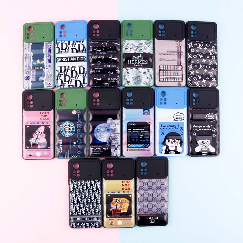 قاب پافر طرحدار ژله ای محافظ لنزدار Xiaomi Poco X4 Pro 5G