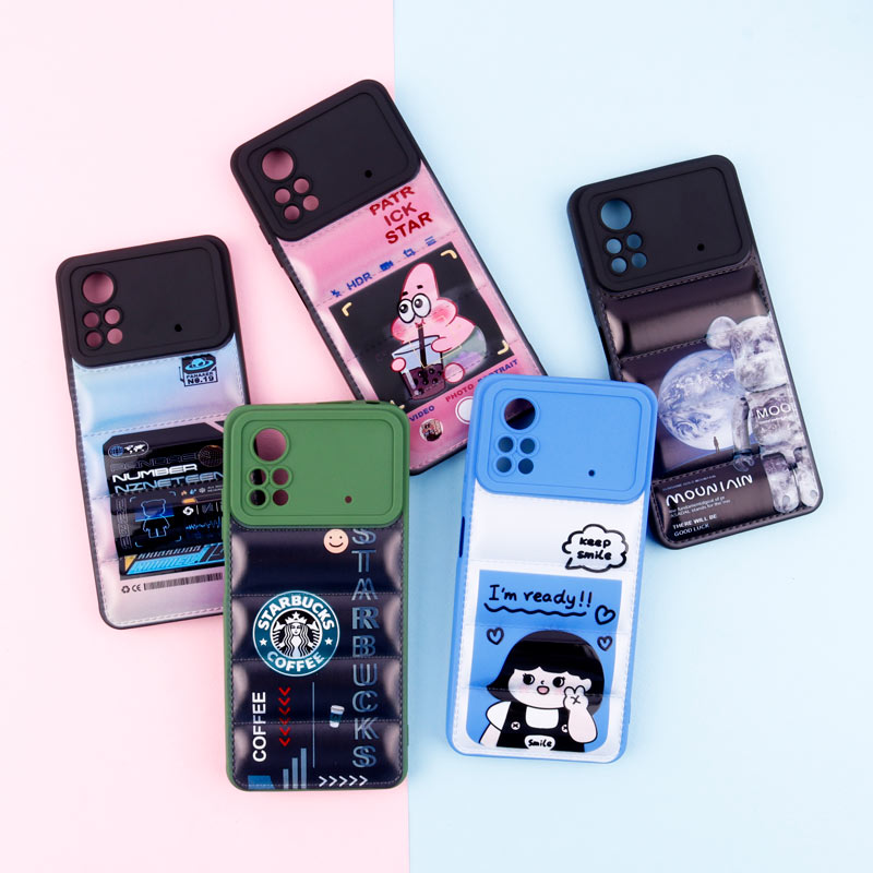 قاب پافر طرحدار ژله ای محافظ لنزدار Xiaomi Poco X4 Pro 5G