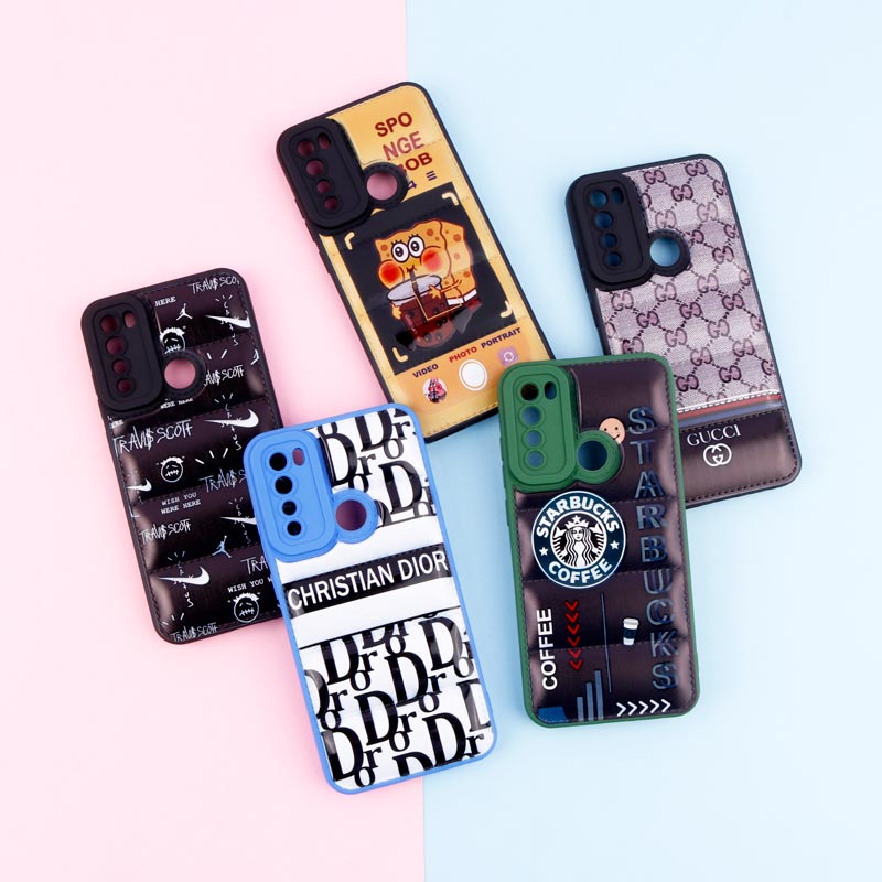 قاب پافر طرحدار ژله ای محافظ لنزدار Xiaomi Redmi Note 8