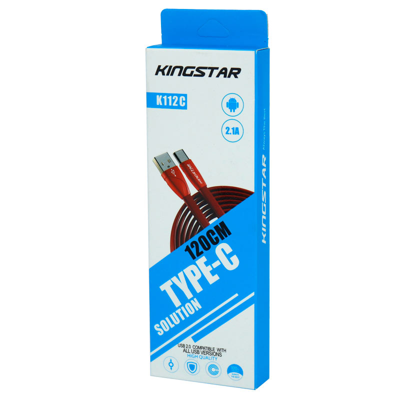 کابل تایپ سی KingStar K112C 2.1A 1.1m