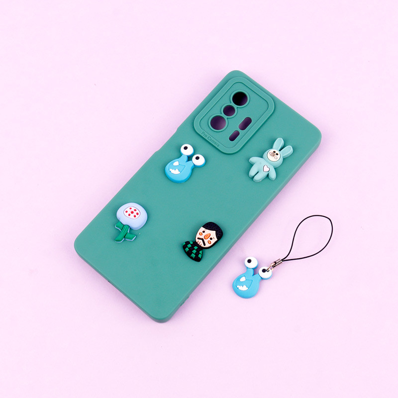 قاب عروسکی برجسته Pro Camera محافظ لنزدار + آویز Xiaomi 11T