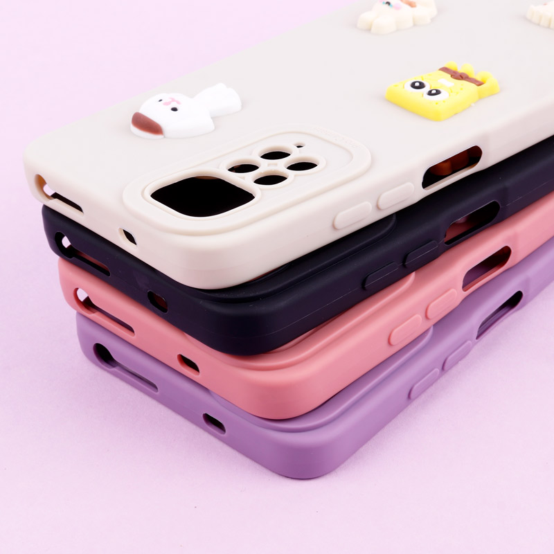 قاب عروسکی برجسته Pro Camera محافظ لنزدار + آویز Xiaomi Redmi Note 11 / 11s