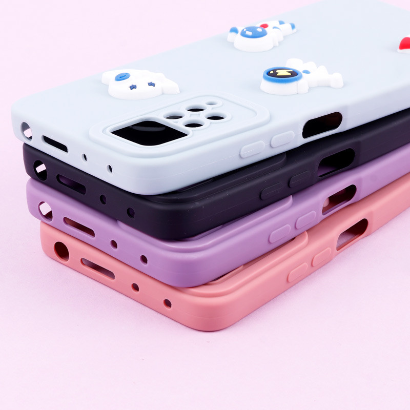 قاب عروسکی برجسته Pro Camera محافظ لنزدار + آویز Xiaomi Redmi Note 11 Pro