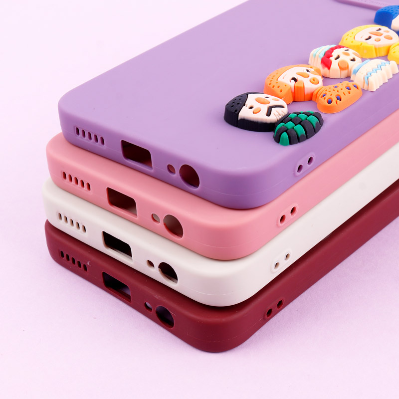 قاب عروسکی برجسته Pro Camera محافظ لنزدار + آویز Xiaomi Redmi Note 9