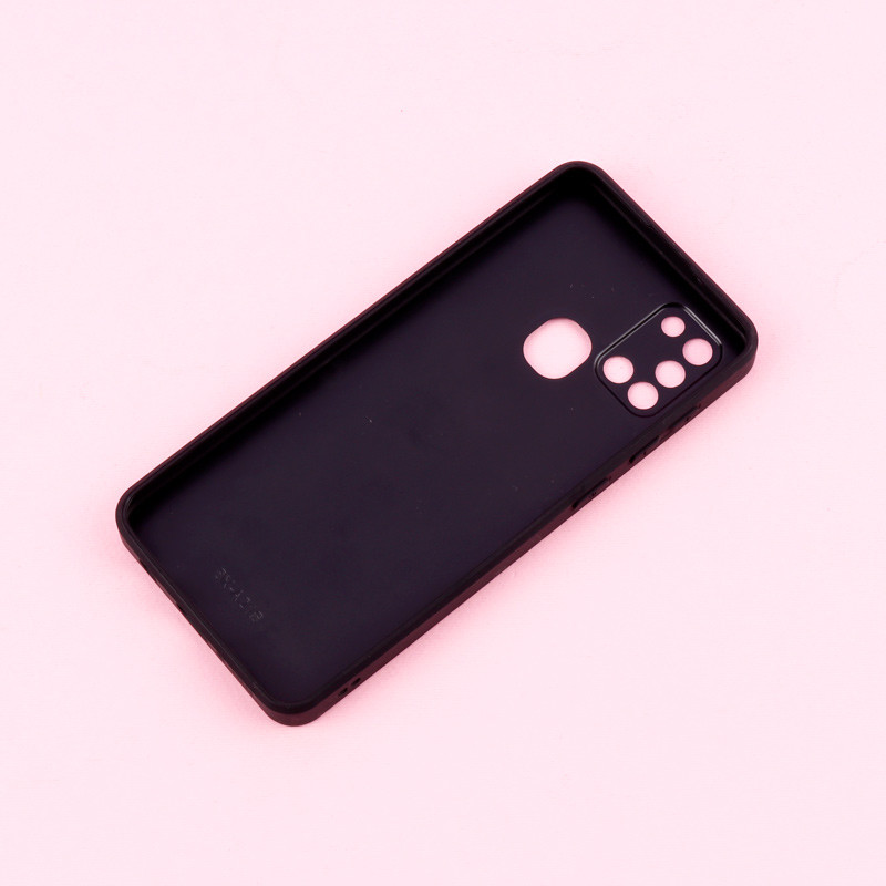 قاب فانتزی دور طلایی محافظ لنزدار + پاپ سوکت Samsung Galaxy A21s