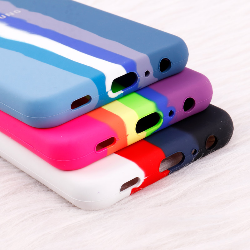 قاب سیلیکونی اورجینال رنگین کمانی محافظ لنزدار Samsung Galaxy A32 5G