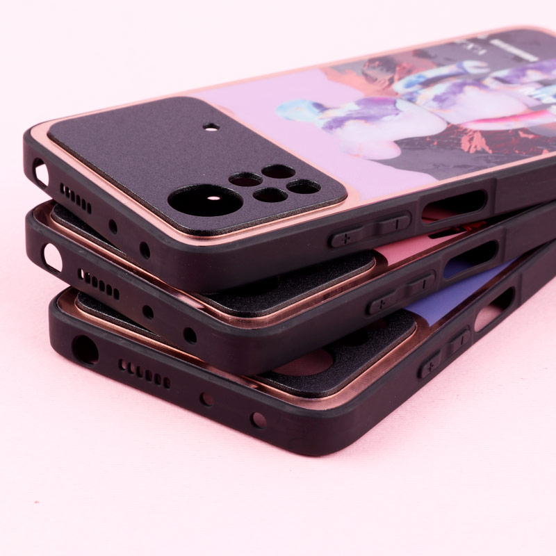 قاب فانتزی دور طلایی محافظ لنزدار + پاپ سوکت Xiaomi X4 Pro 5G