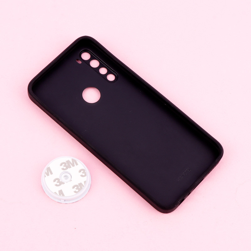 قاب فانتزی دور طلایی محافظ لنزدار + پاپ سوکت Xiaomi Redmi Note 8