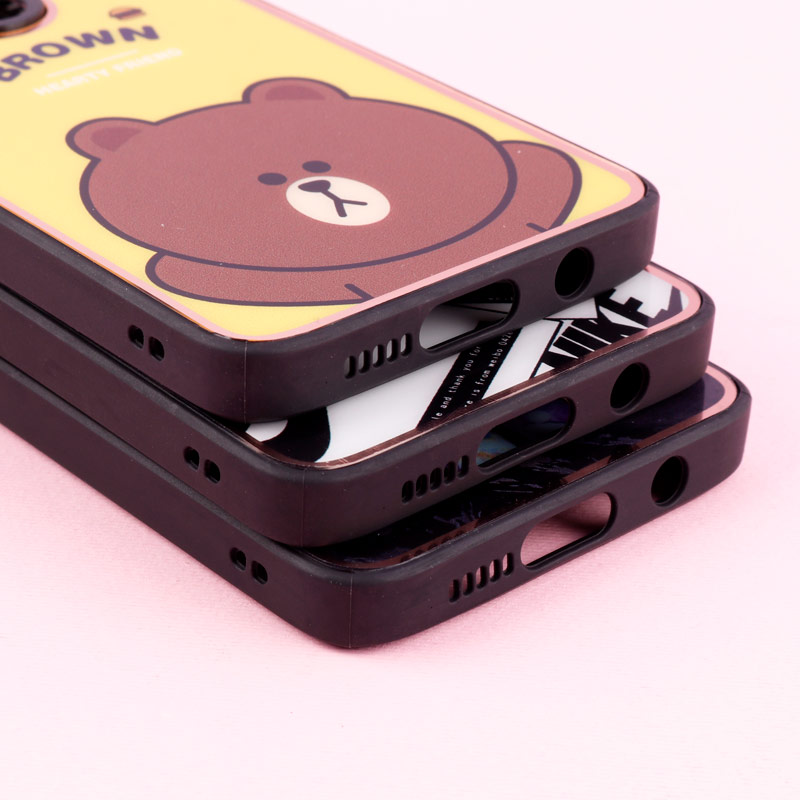 قاب فانتزی دور طلایی محافظ لنزدار + پاپ سوکت Xiaomi Redmi Note 8 Pro