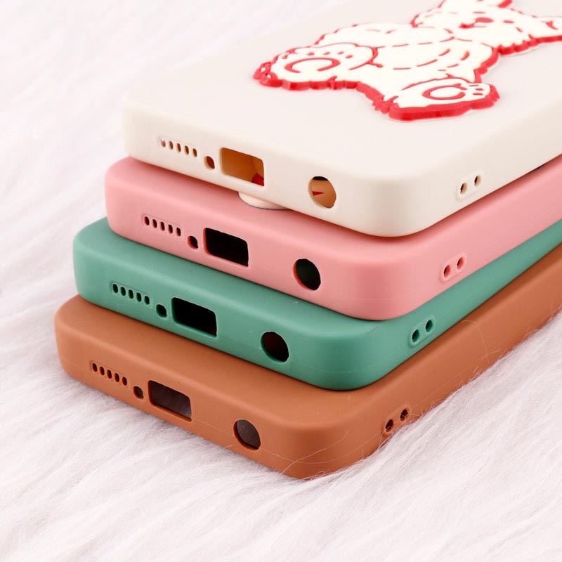 قاب عروسکی برجسته محافظ لنزدار Xiaomi Poco X3 + آویز
