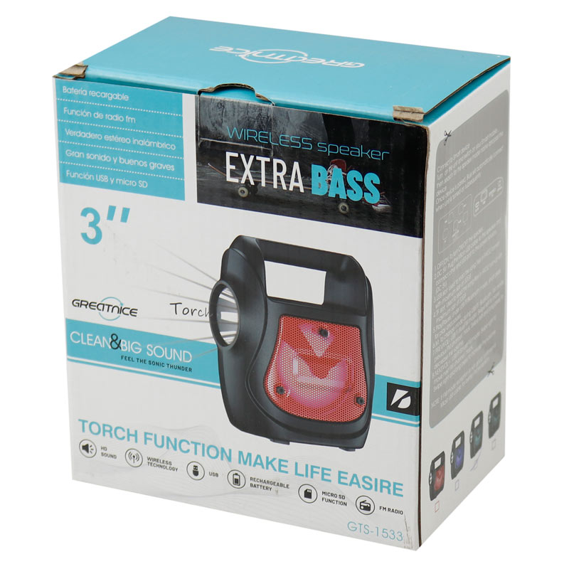 اسپیکر بلوتوثی گریت نایس Extra Bass GTS-1533