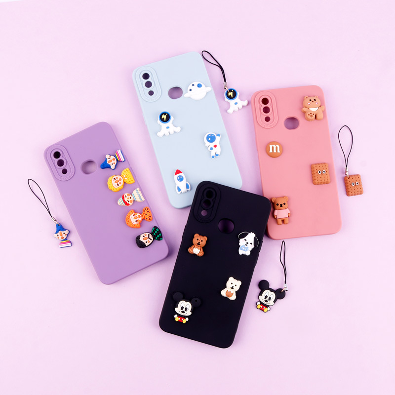 قاب عروسکی برجسته Pro Camera محافظ لنزدار + آویز Samsung Galaxy A10s