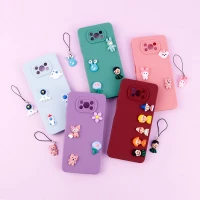 قاب عروسکی برجسته Pro Camera محافظ لنزدار + آویز Xiaomi Poco X3