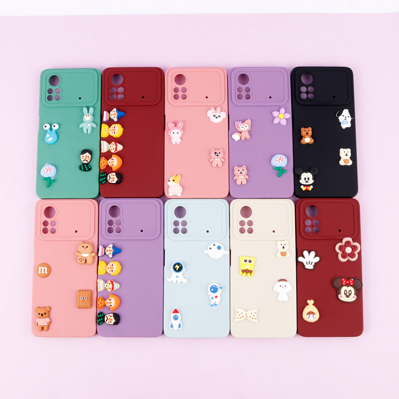 قاب عروسکی برجسته Pro Camera محافظ لنزدار + آویز Xiaomi Poco X4 Pro