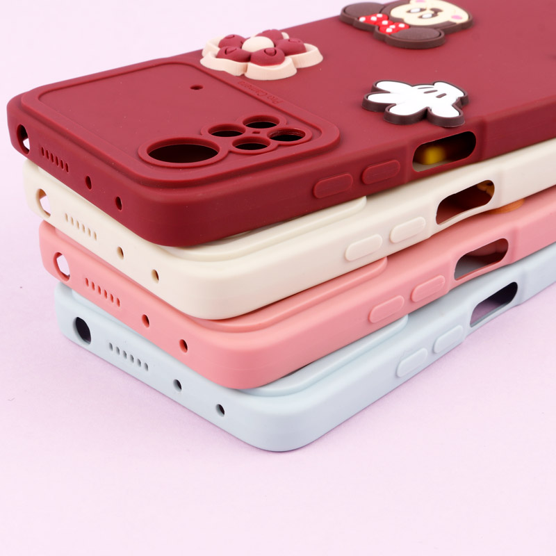 قاب عروسکی برجسته Pro Camera محافظ لنزدار + آویز Xiaomi Poco X4 Pro