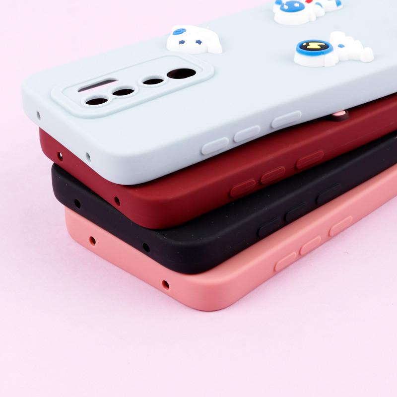 قاب عروسکی برجسته Pro Camera محافظ لنزدار + آویز Xiaomi Redmi Note 8 Pro