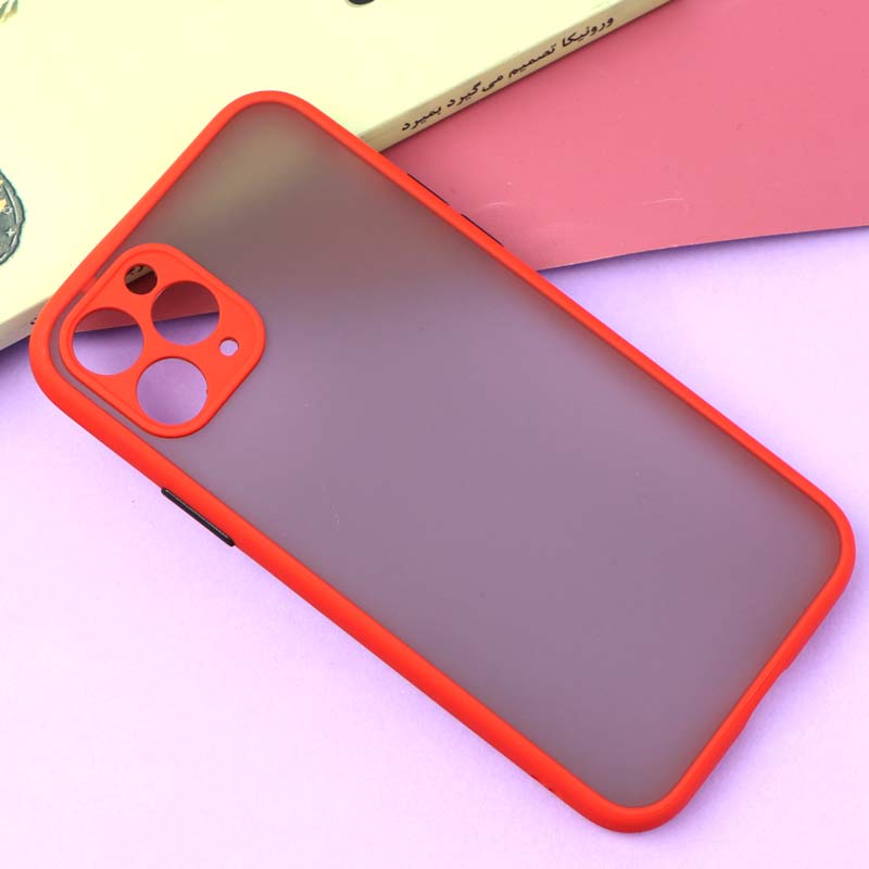 قاب PC مات محافظ لنز دار iPhone 11 Pro