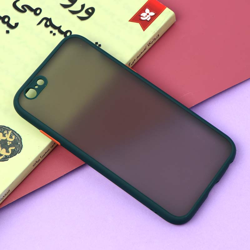 قاب PC مات محافظ لنز دار iPhone 6/6s