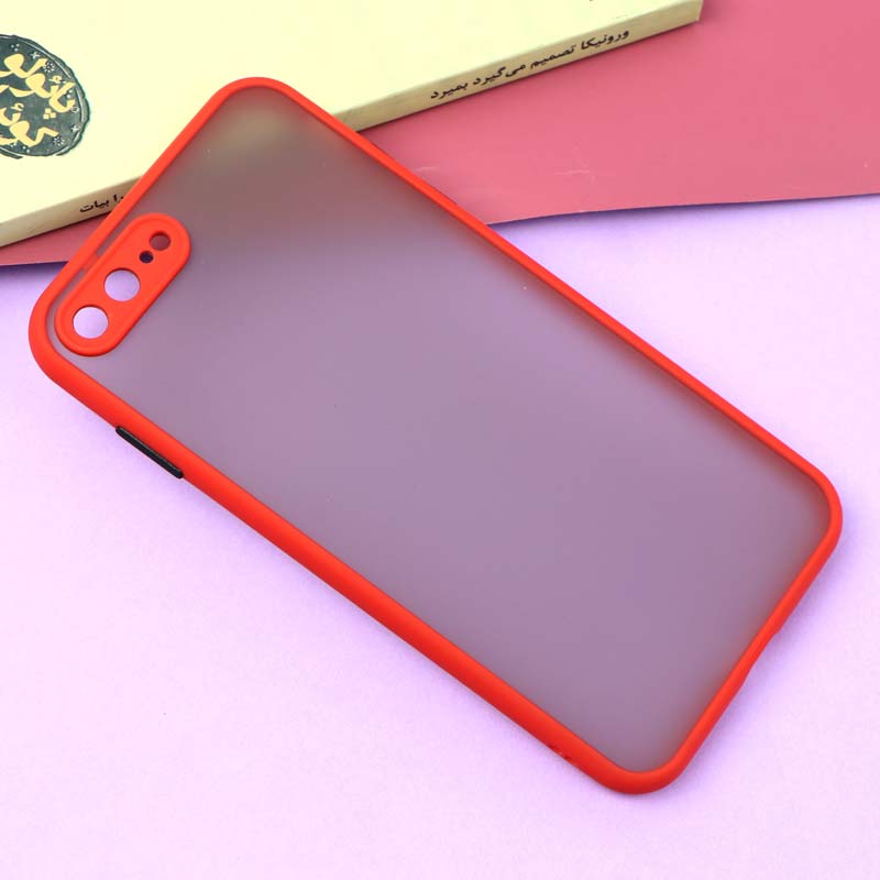 قاب PC مات محافظ لنز دار iPhone 7 Plus / 8 Plus