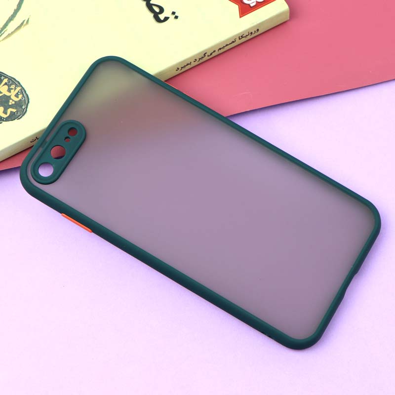 قاب PC مات محافظ لنز دار iPhone 7 Plus / 8 Plus