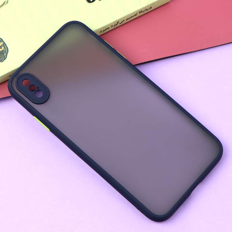 قاب PC مات محافظ لنز دار iPhone XS Max